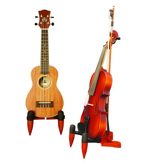  Violin&Ukulele Wood Stand