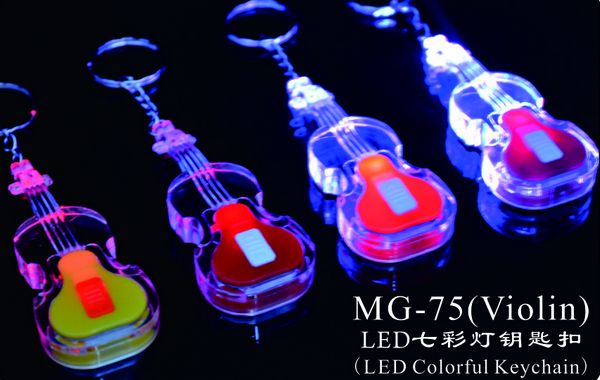 LED Colorful Keychain-Violin