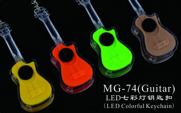 LED Colorful Keychain-Guitar